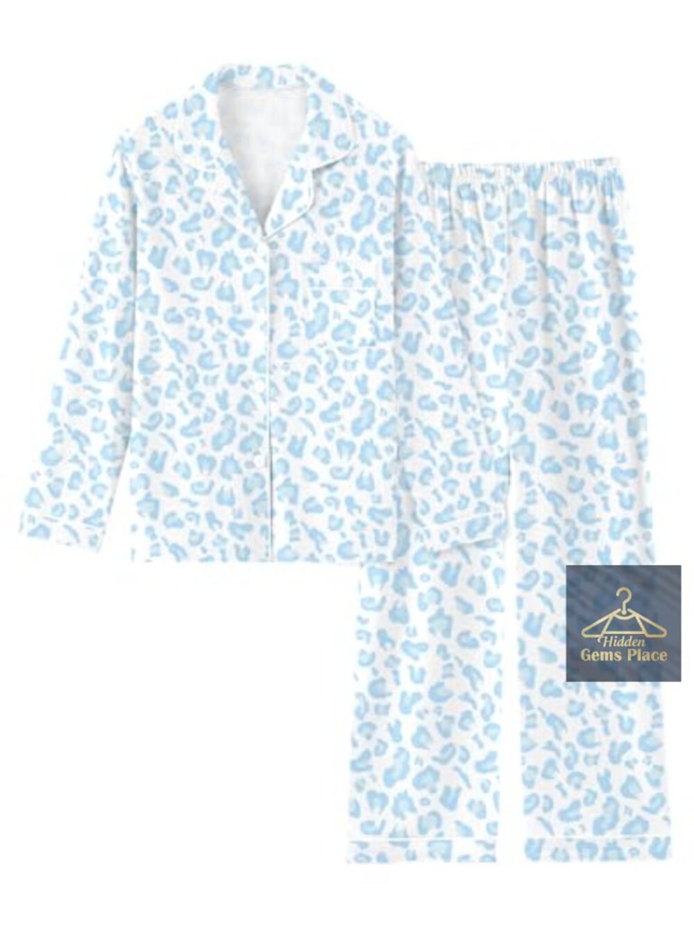 Girls Cotton Pajama Set 2Pc Button Down Long Sleeve Sleepwear